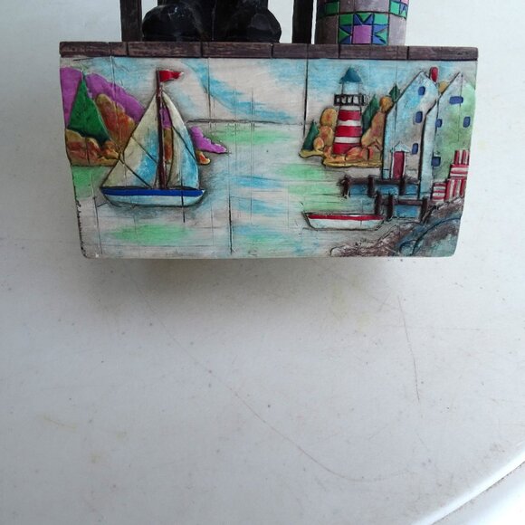 Jim Shore Shorelights Old Salt Evening Star‎ Sea Captain Cat Figurine 118741 - Picture 7 of 8